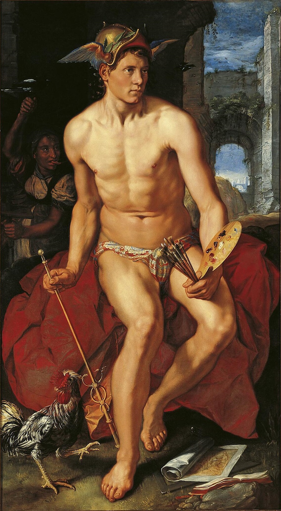 Mercury, a painting by Hendric Goltzius