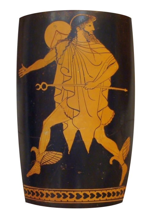 Ancient Greek depiction of Hermes