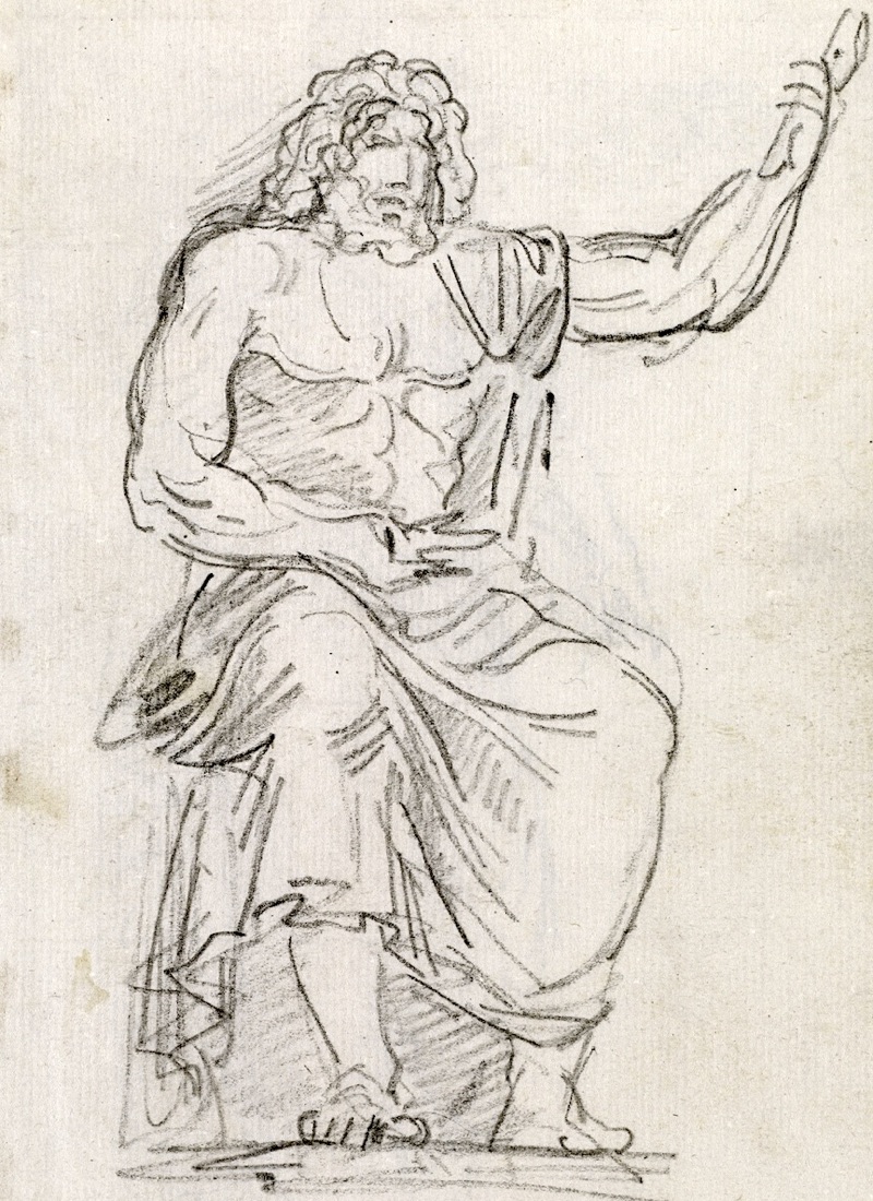 Hubert Robert, Jupiter, seated
