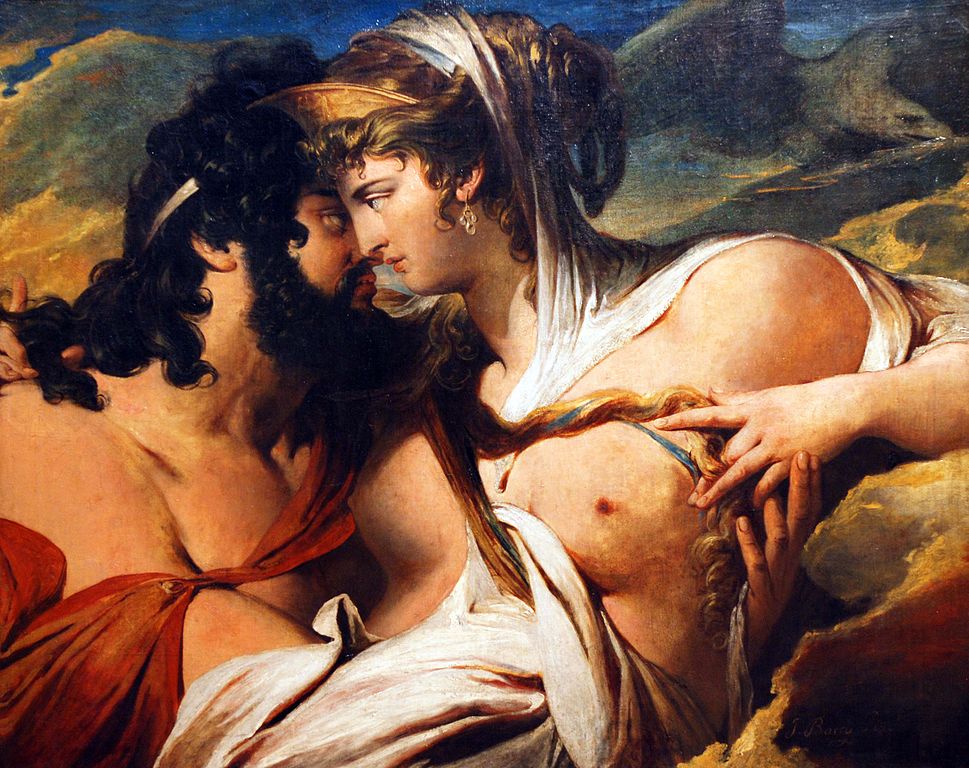 Jupiter beguiled by Juno on Mount Ida, painting by James Barry