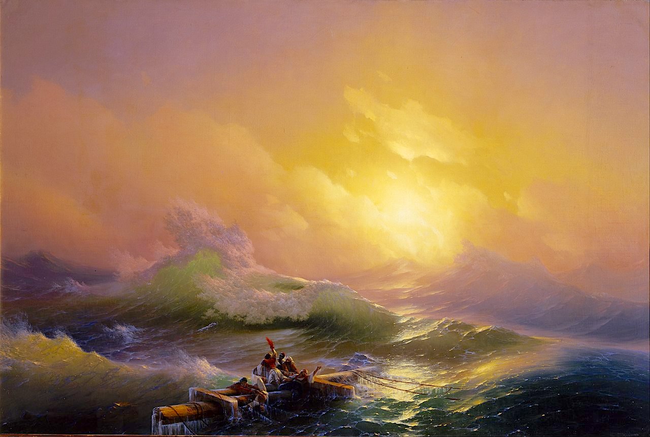 The Ninth Wave. Painting by Ivan Aivazovsky.