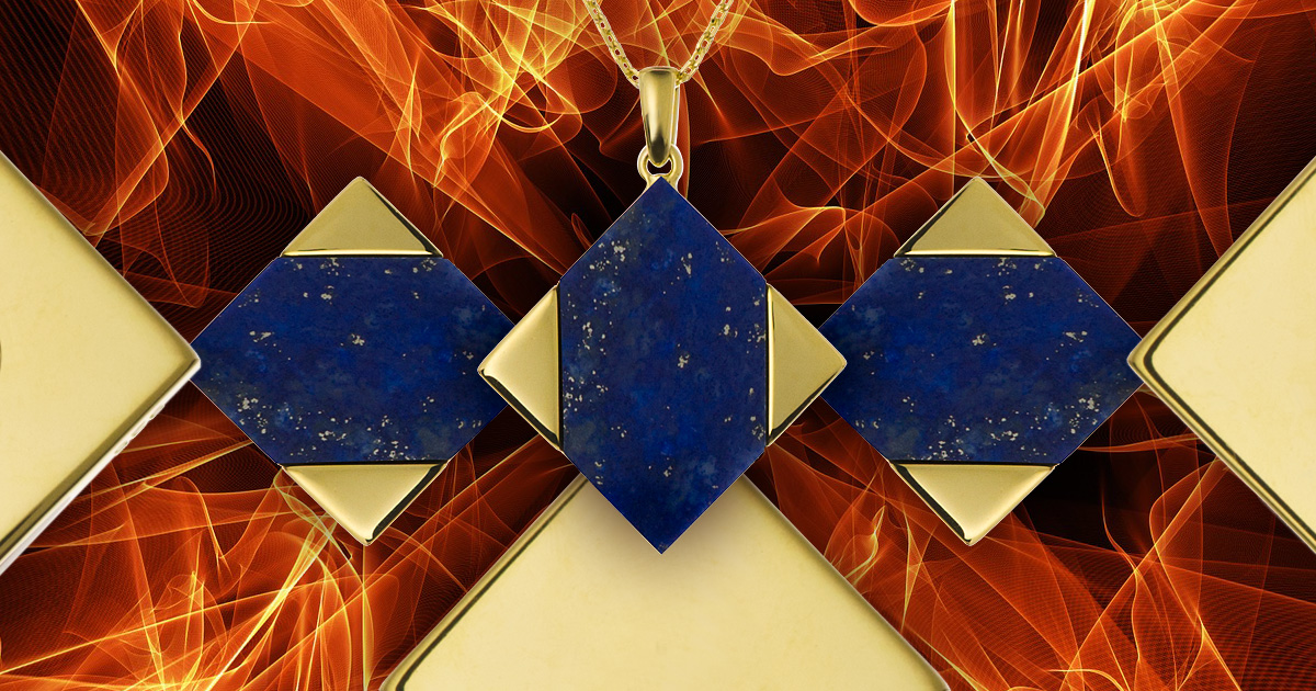 Triangle and sacred geometry in jewellery