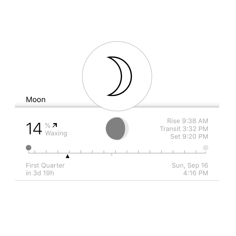Moon cycle, created by Time Nomad app