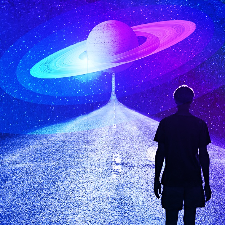 Man walking towards Saturn return