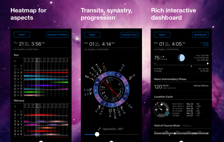 Astrological software features