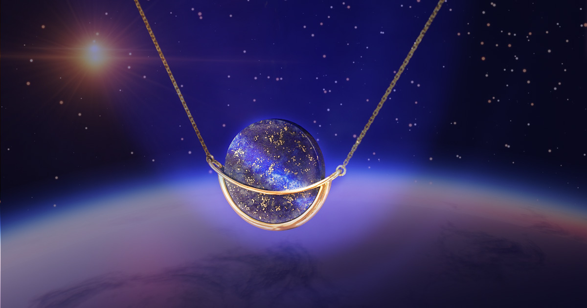 Lapis lazuli gemstone and planetary energies